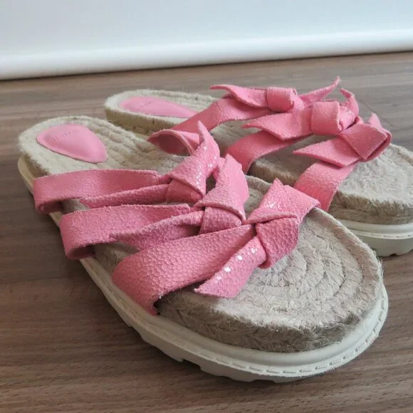 ALEXANDRE BIRMAN Lolita Espadrille Flat Slide Sandals Fresh In Pink - Size US 11 - Picture 9 of 16
